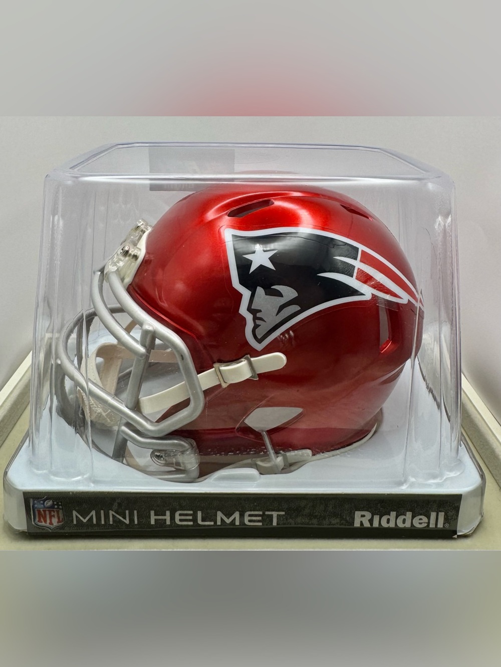 NFL New England Patriots Flash Alternate Mini Helmet Riddell New in Box
